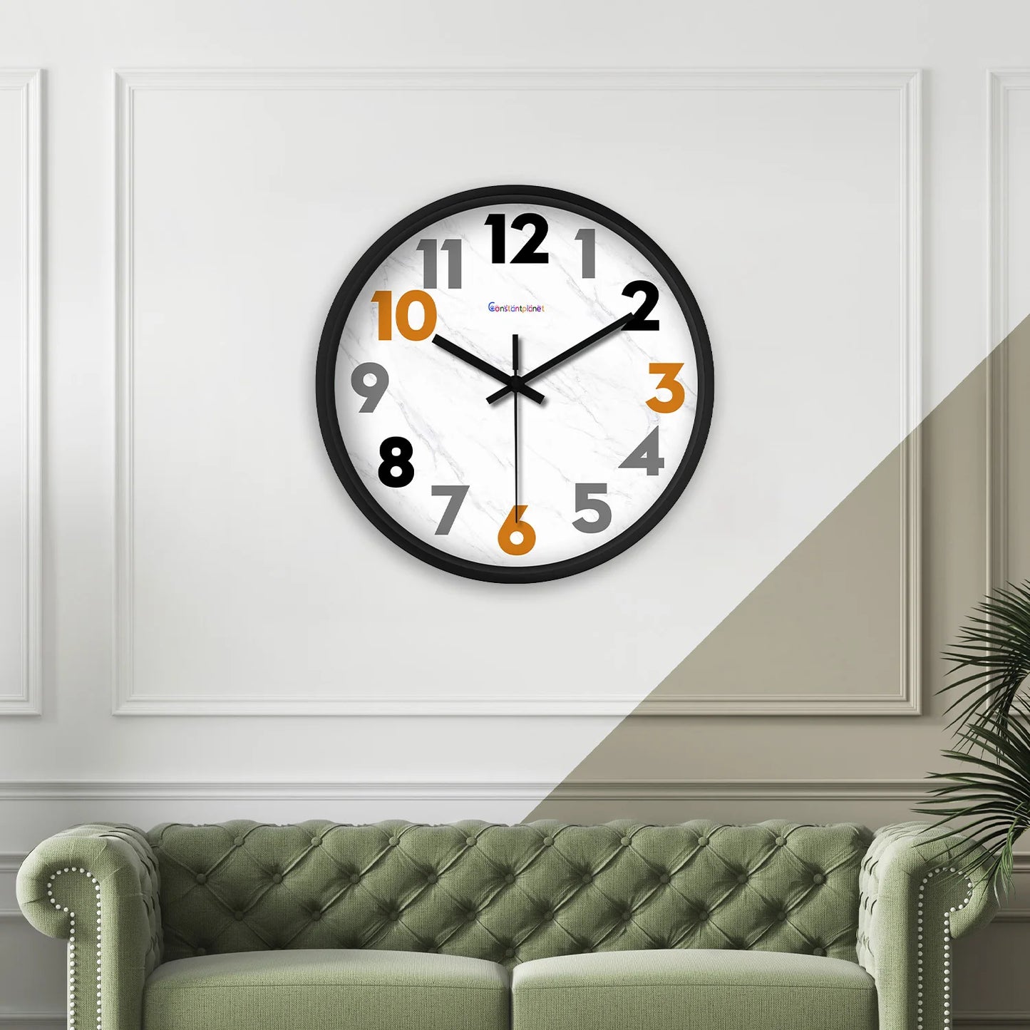Orologio Da Parete Semplice E Moderno Da 8 Pollici Con Motivo Marmo Per Soggiorno E Cucina Quarzo Silenzioso Regalo Festa