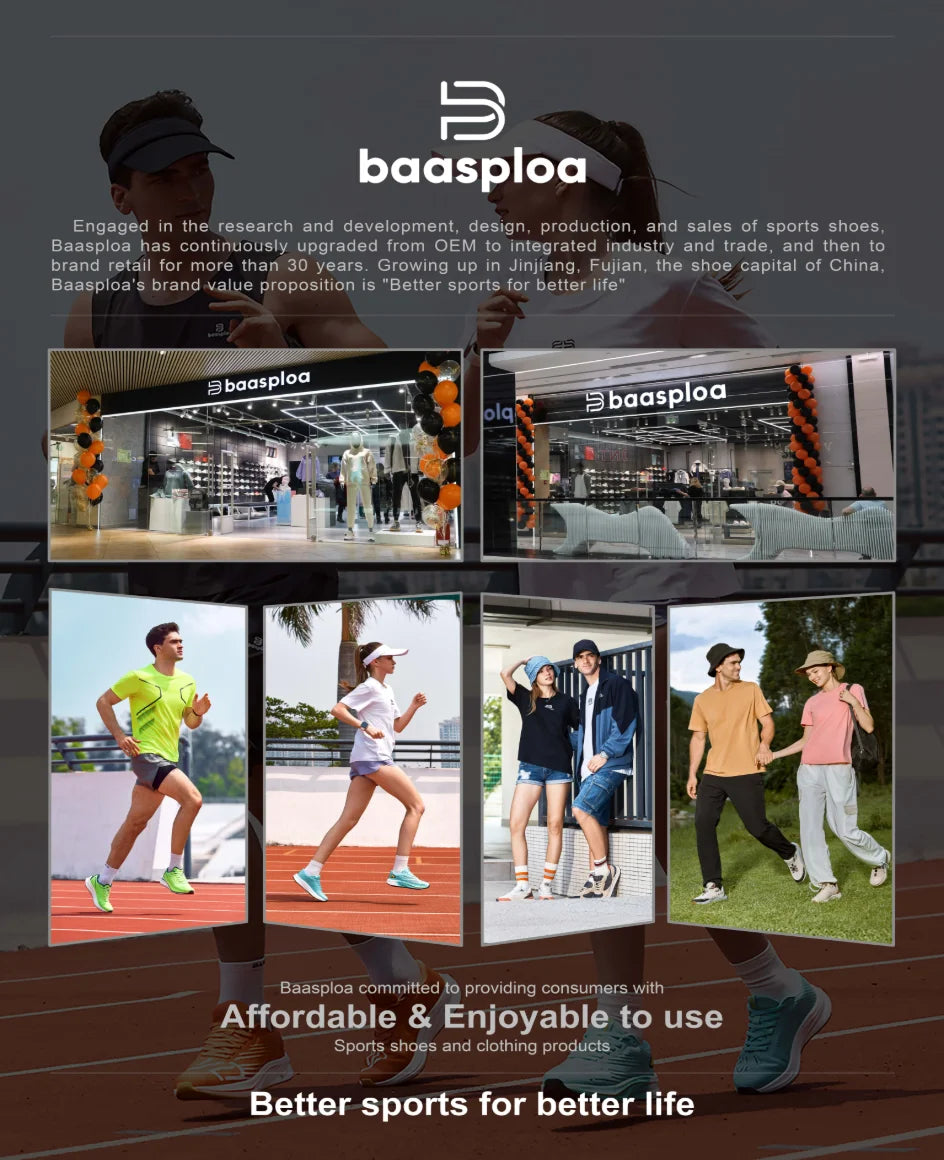 Baasploa Scarpe Da Trekking Uomo Traspiranti In Rete Antiscivolo Elevazione Comfort Outdoor