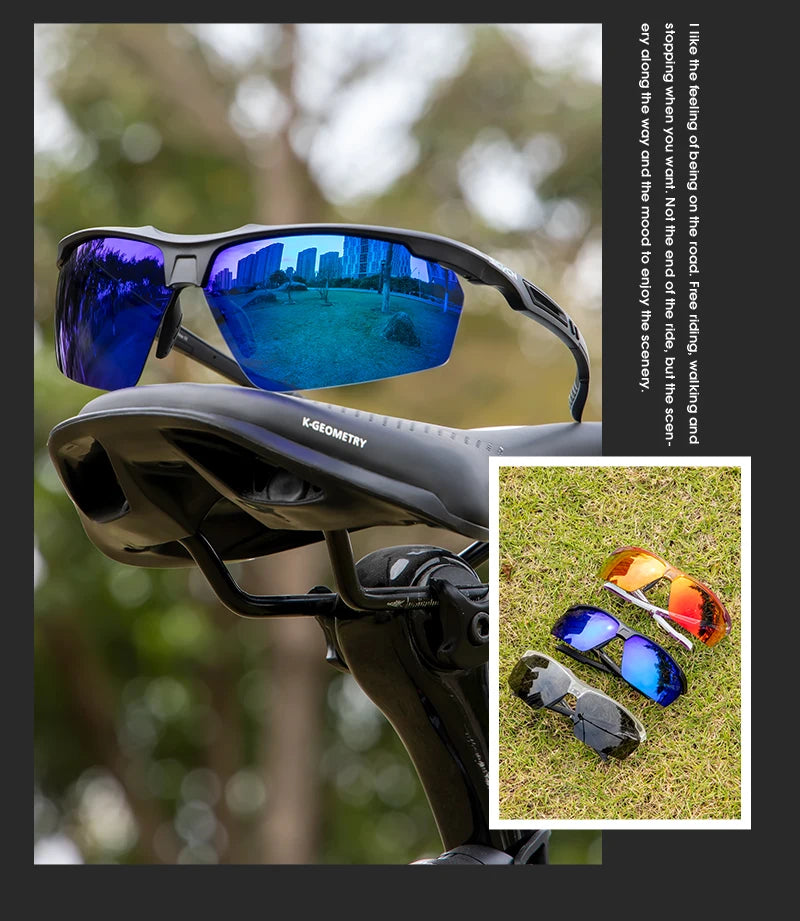 Occhiali Da Ciclismo Polarizzati SCVCN UV400 Uomo Donna MTB Sportivi Occhiali Da Sole Promozione Basso Prezzo