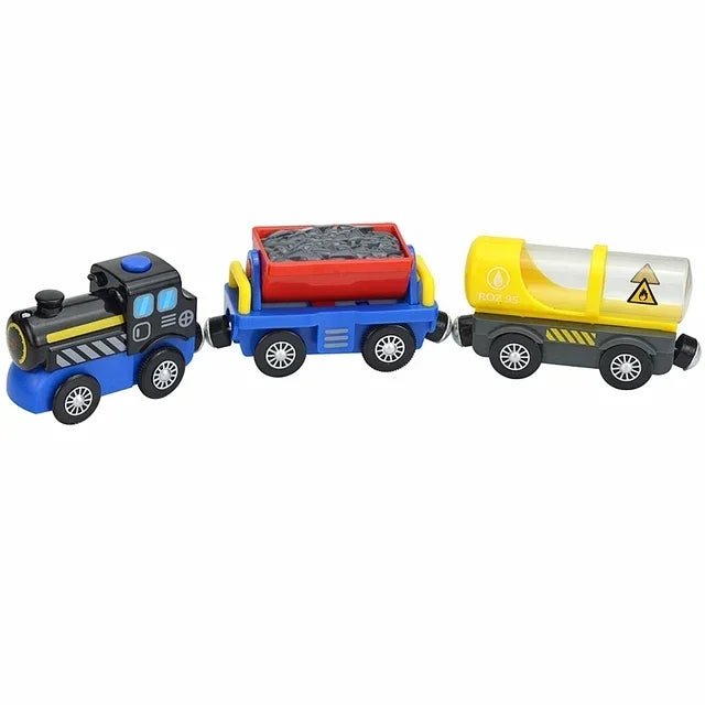 Locomotiva In Legno Magnetica Per Bambini Giocattolo Treno Con Pista Ferrovia Educativa