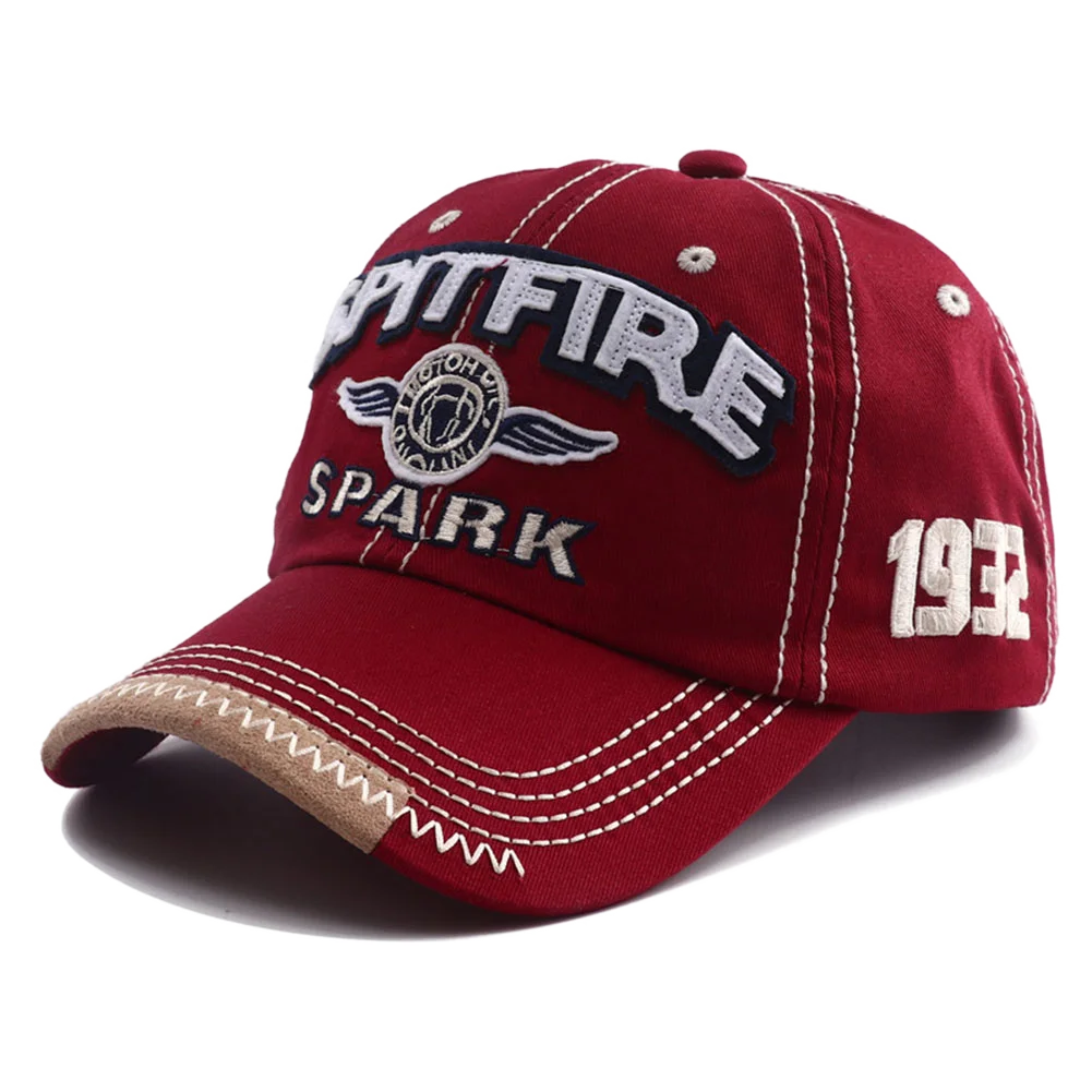 Berretto Da Baseball In Cotone Lavato Con Lettera Ricamata Spark 1932 Snapback Unisex Moda Casual Con Visiera Retro