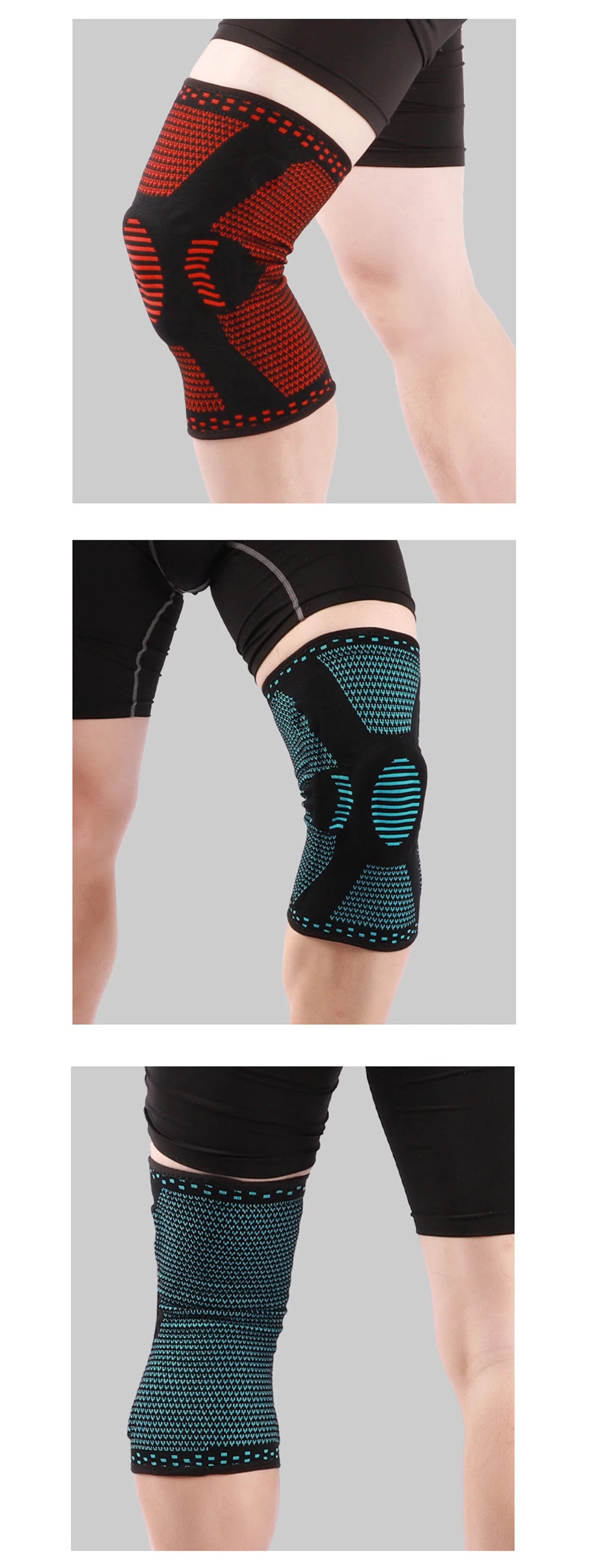 Ginocchiera Protezione Rotula In Silicone Per Atleti Sportivi Compressione Supporto Per Basket