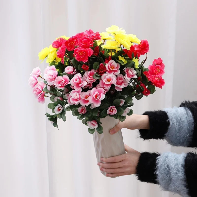 Fiore Di Rosa Artificiale 33cm Bouquet Finto Decorazione Casa Ghirlanda Fai Da Te Matrimoni San Valentino