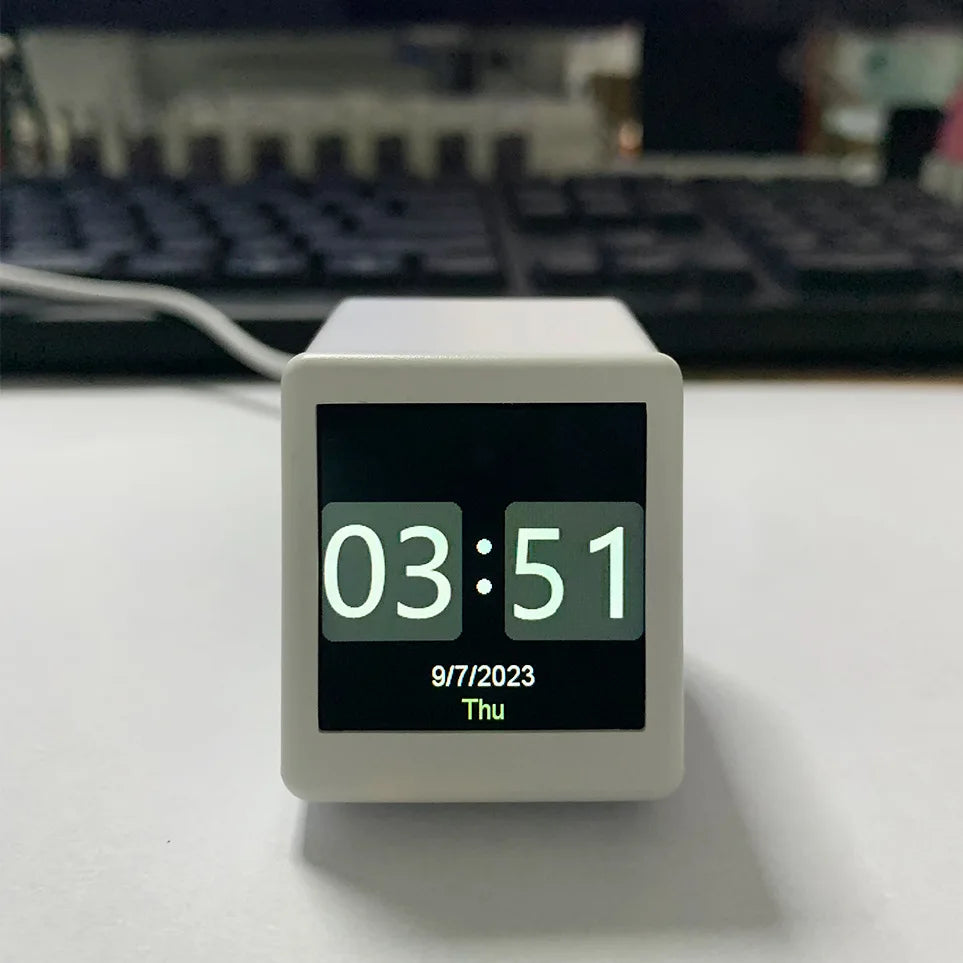 Orologio Digitale Da Tavolo Con Stazione Meteorologica WiFi Temperatura Umidità E Previsioni Meteo Per Arredamento