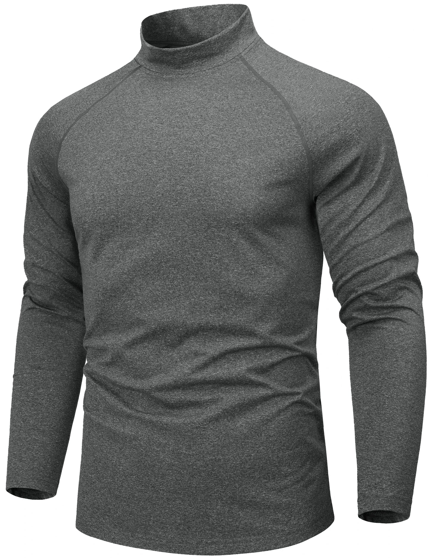 Camicie Termiche Da Uomo Manica Lunga In Micropile Foderata In Pile Livello Base Caldo Per Allenamento Invernale