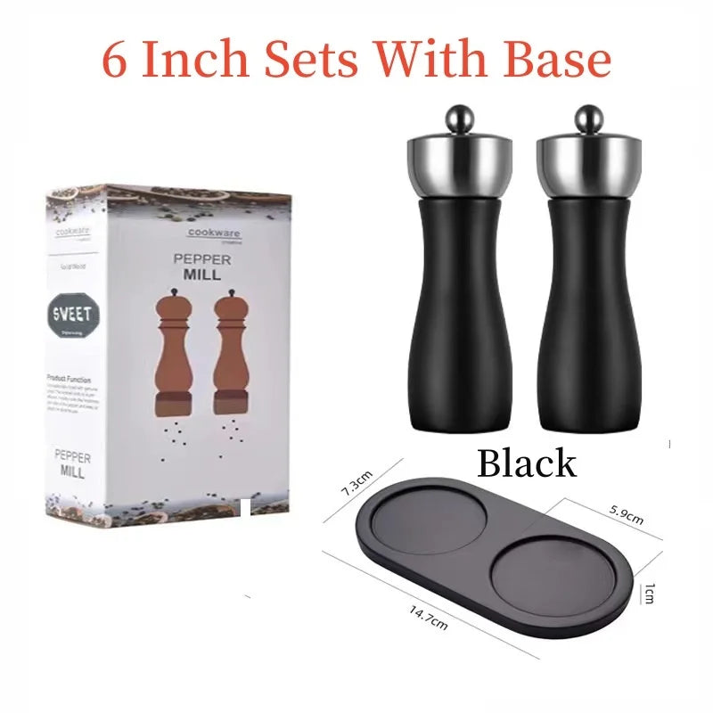 Set Di Macinapepe Manuale Per Sale E Pepe In Ceramica Regolabile Con Testa In Acciaio Inossidabile 304 Domestiche