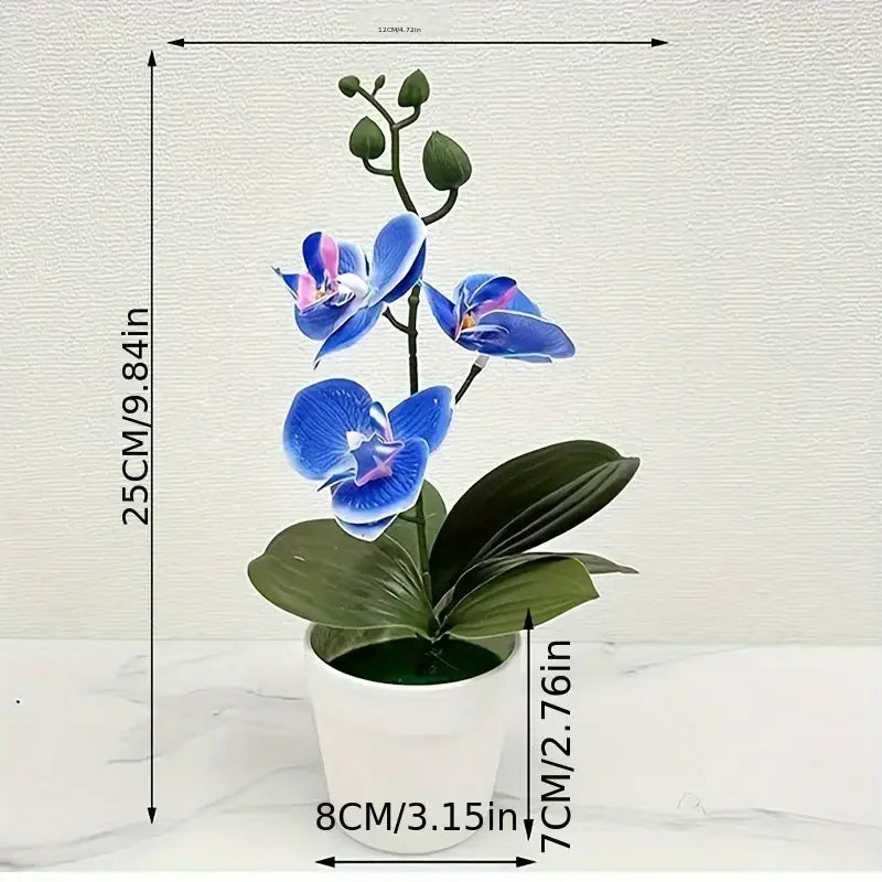 Orchidea Artificiale Decorazione Per Casa E Ufficio Espositore Da Tavolo Decorazione Floreale D'Ingresso Non Sbiadisce