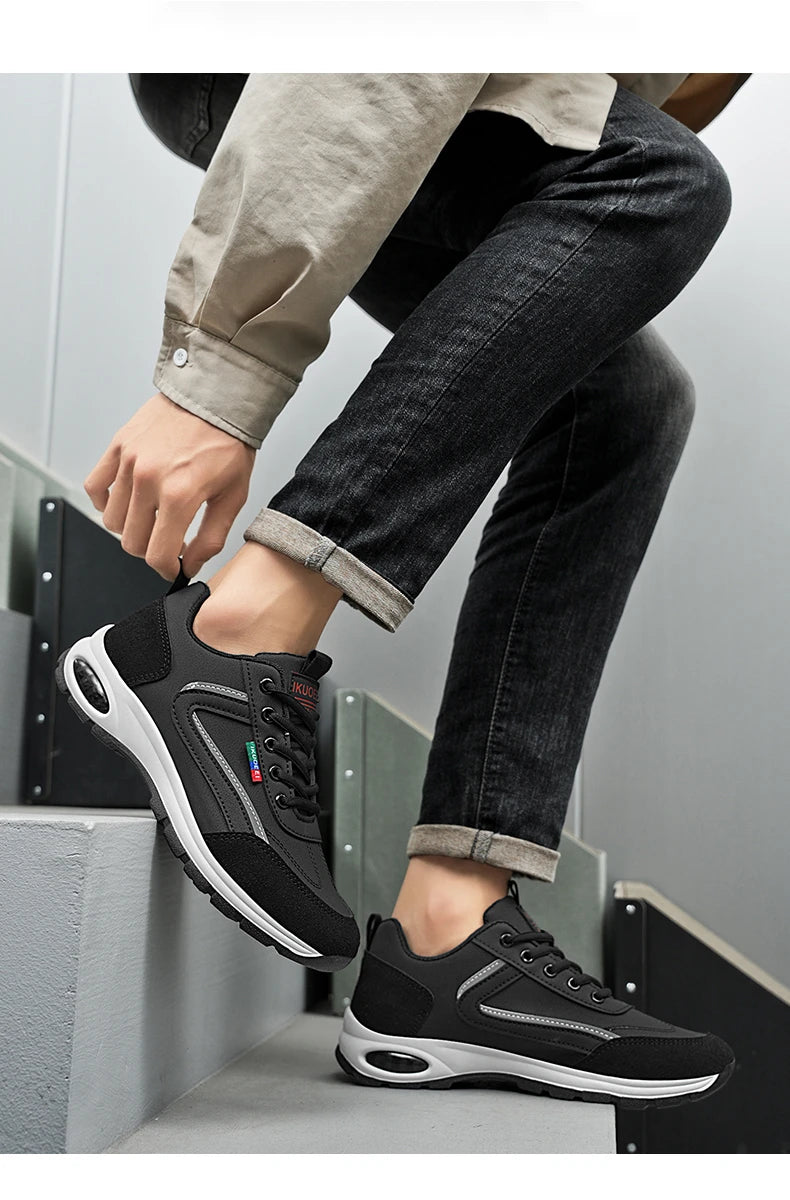 Scarpe Sportive Da Uomo Leggere Traspiranti Antiscivolo In Pelle Scamosciata Eleganti Da Indossare Giorno All Aperto