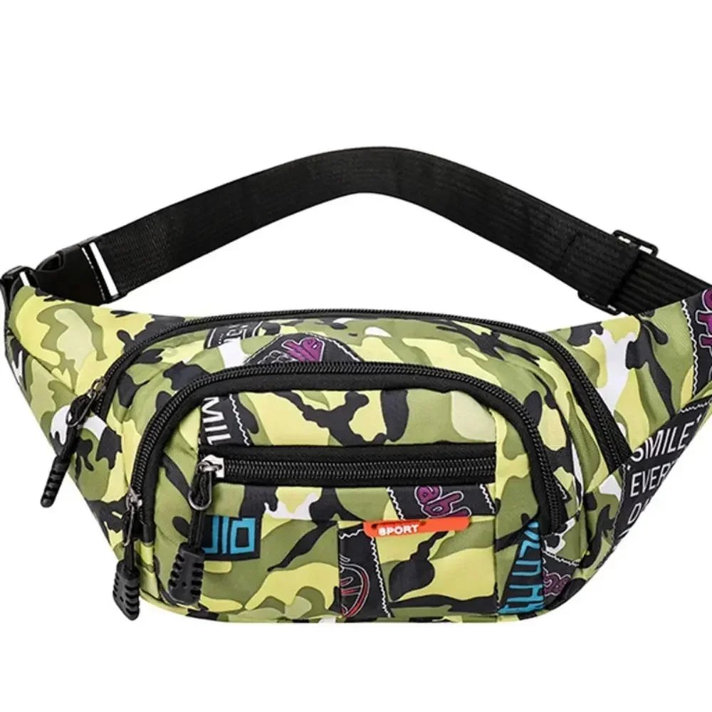 Marsupio Impermeabile Da Esterno In Tela Alta Capacità Stile Coreano Per Sport All Aperto Banana Bag Uomo Donna