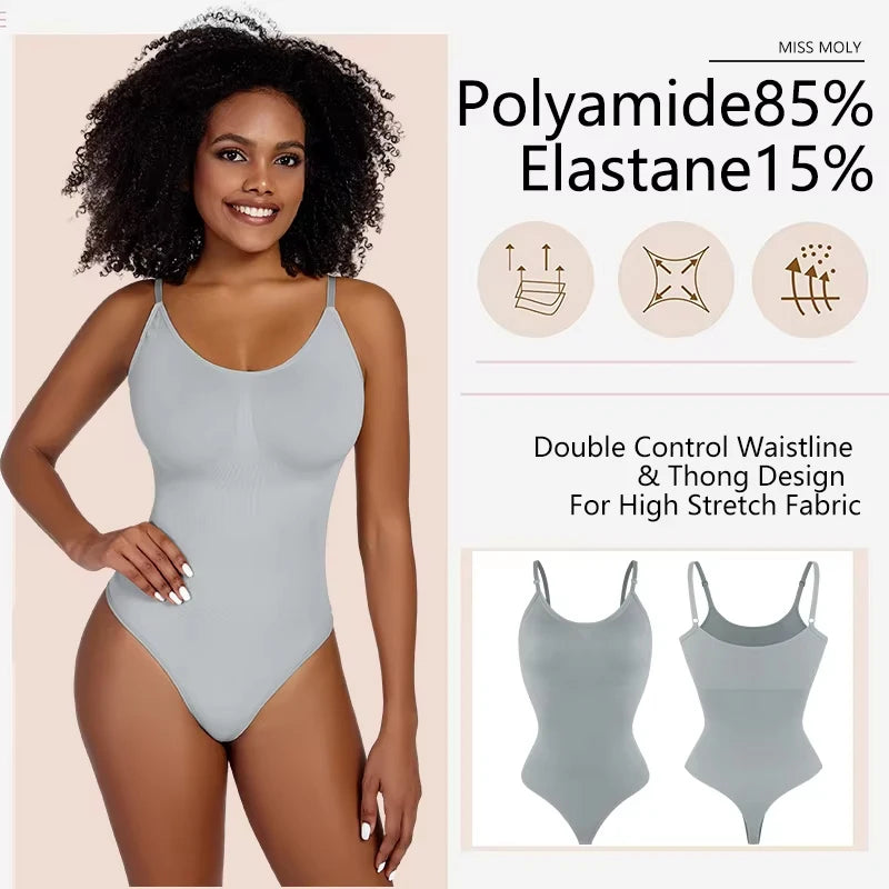 Faja Full Body Shaper Donna Morbido Modellante Perizoma Corpo Scolpisce La Silhouette Dimagrante Del Seno