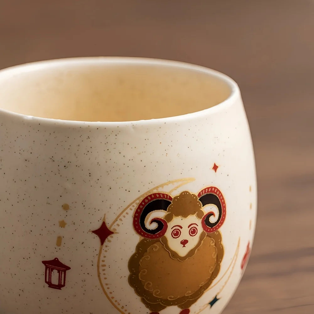 Tazza Ceramica Da 120 Ml Con Motivo Pecora Creativa Per Caffè E Tè Regalo Eid Al Adha Home Office Cucina