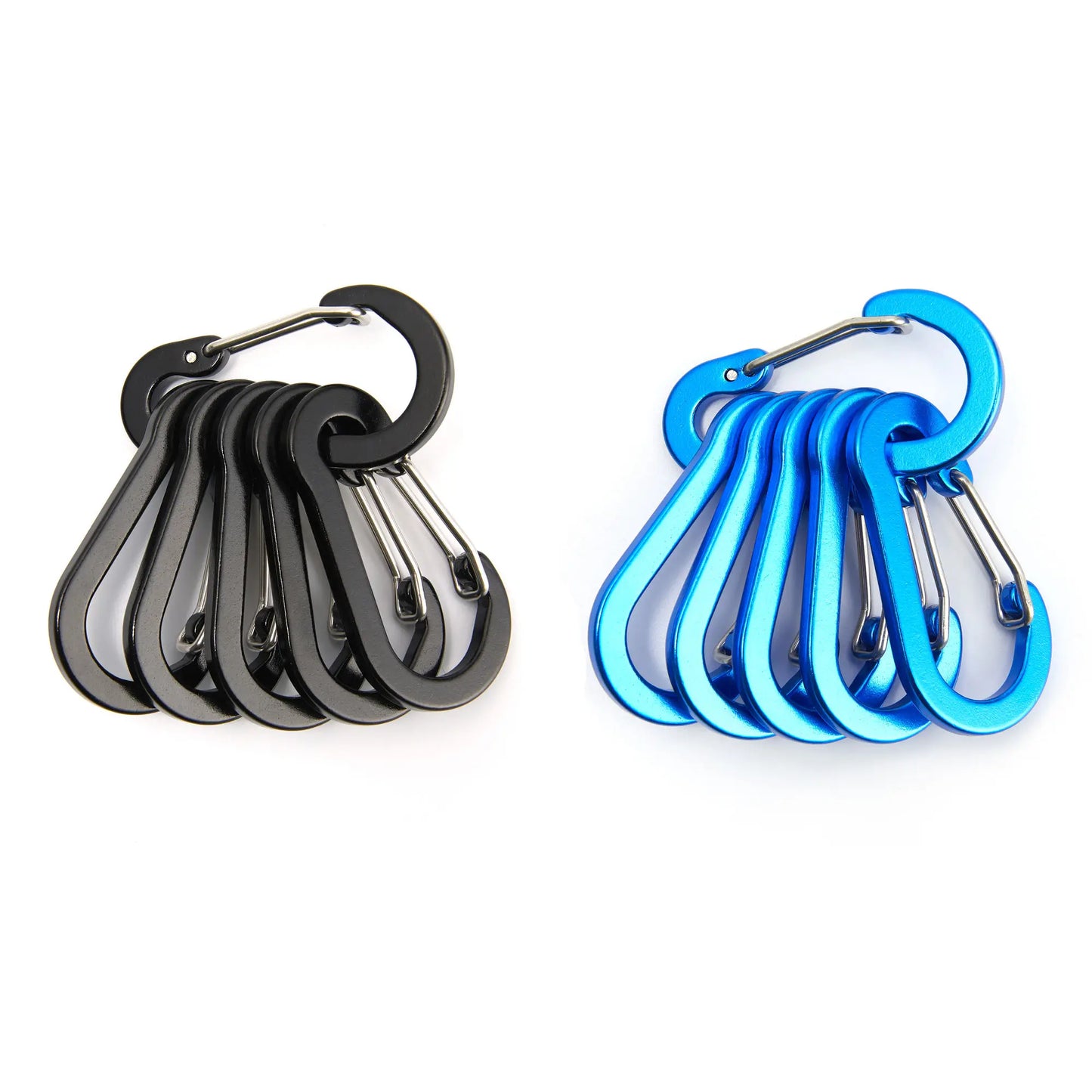 Moschettone Clip Set Sei Dodici Pezzi Turistico Piccoli Ganci Pesca All'aperto Campeggio Ciclismo Portachiavi Fibbie
