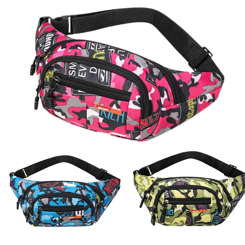 Marsupio Impermeabile Da Esterno In Tela Alta Capacità Stile Coreano Per Sport All Aperto Banana Bag Uomo Donna