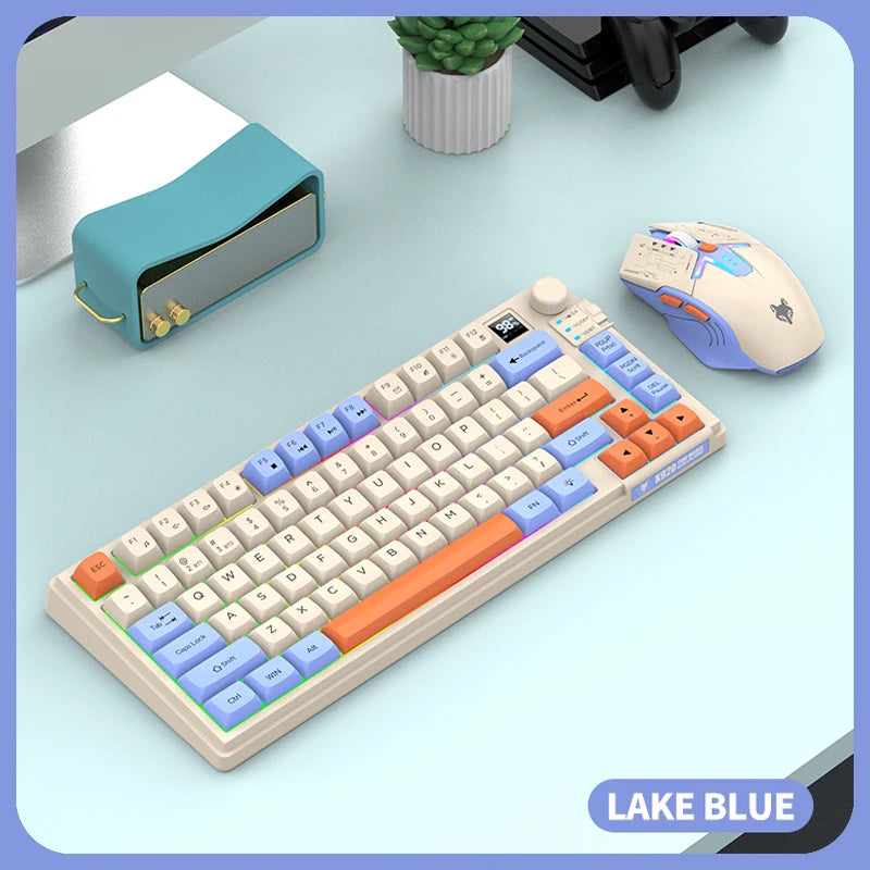 XUNFOX K920 Set Tastiera E Mouse Bluetooth Dual Mode Universali Per Laptop Ufficio E Gaming