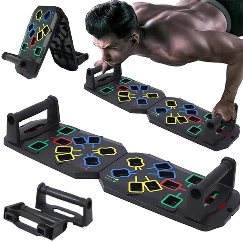Set Di Tavole Push Up Multifunzionali Portatili Con Manici Per Allenamento Petto Addome Braccia Schiena Fitness