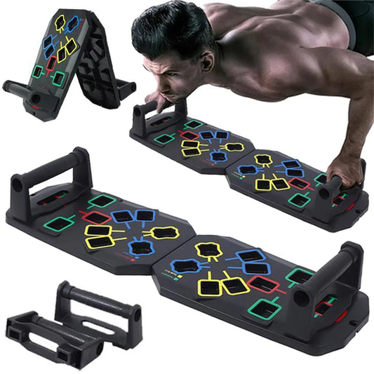 Set Di Tavole Push Up Multifunzionali Portatili Con Manici Per Allenamento Petto Addome Braccia Schiena Fitness