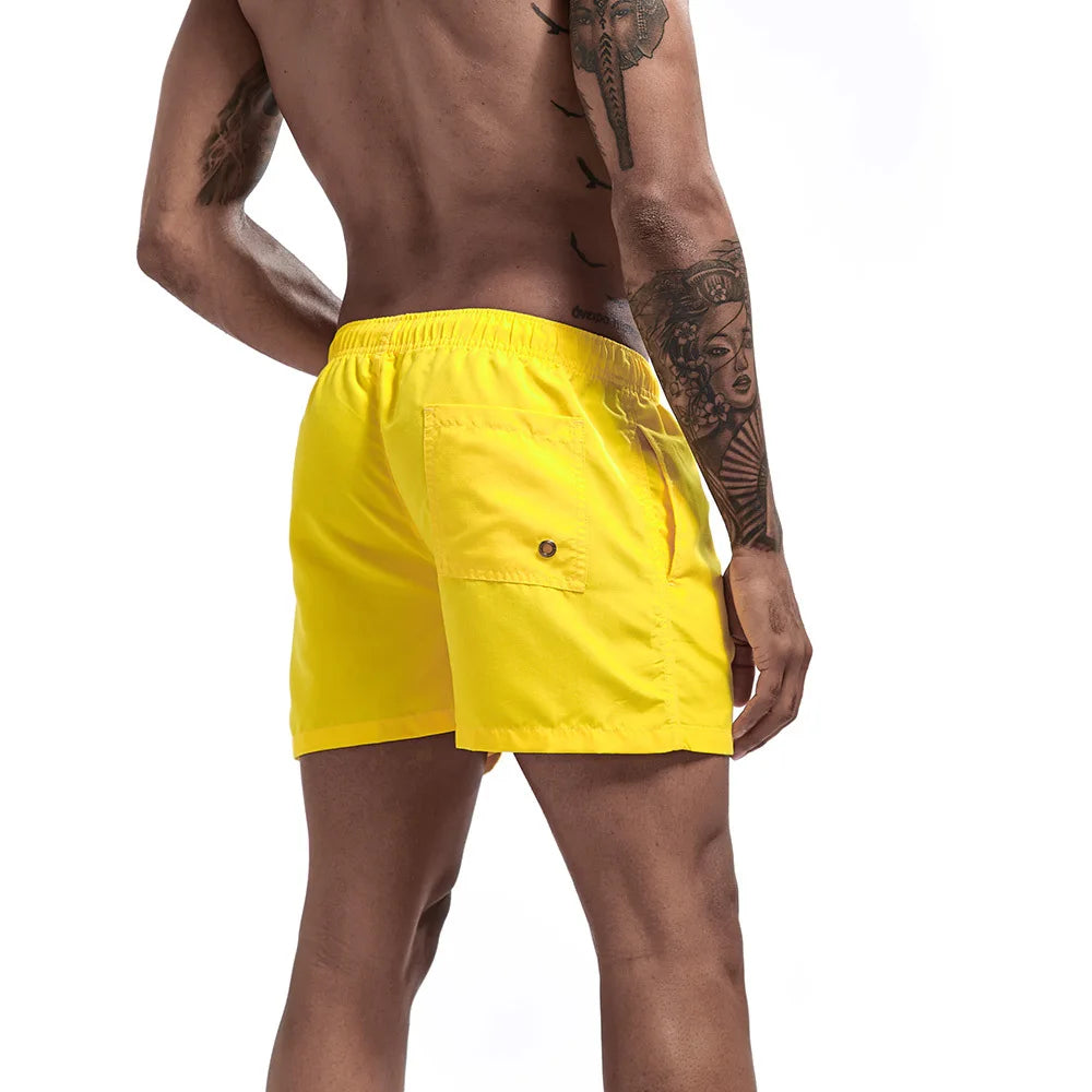 Pantaloncini da Bagno da Uomo da Surf ad Asciugatura Rapida Traspiranti con Coulisse e Tasche per Spiaggia Estiva