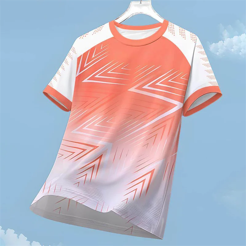 T-shirt da corsa da uomo T-shirt rinfrescante a maniche corte da esterno T-shirt da badminton traspirante ad asciugatura rapida Top fitness Abbigliamento da uomo