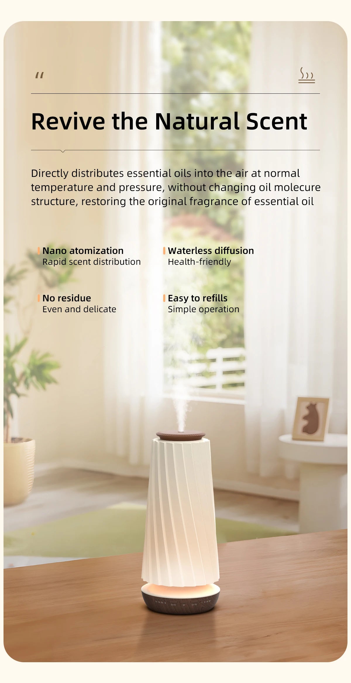 Diffusore Di Profumo Bluetooth Intelligente Con Aromi Per Ambienti Luce Notturna Automatico Per Ufficio E Casa