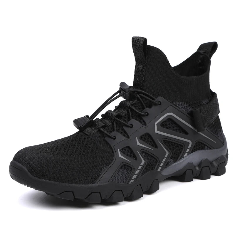 Scarpe Da Acqua Alte Uomo Ad Asciugatura Rapida Traspiranti In Mesh Antiscivolo Per Trekking E Arrampicata Slip On