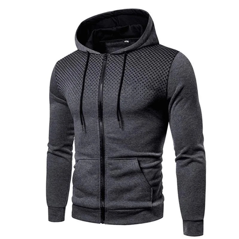 Felpa Con Cappuccio E Cerniera Da Jogging Uomo Autunno Inverno 2025 Abbigliamento Sportivo