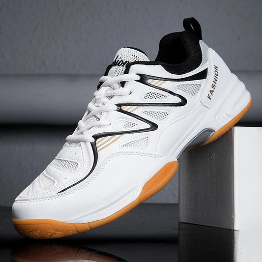Scarpe Sportive Unisex Tennis da Tavolo e Badminton con Suola Spessa Antiscivolo e Chiusura a Lacci