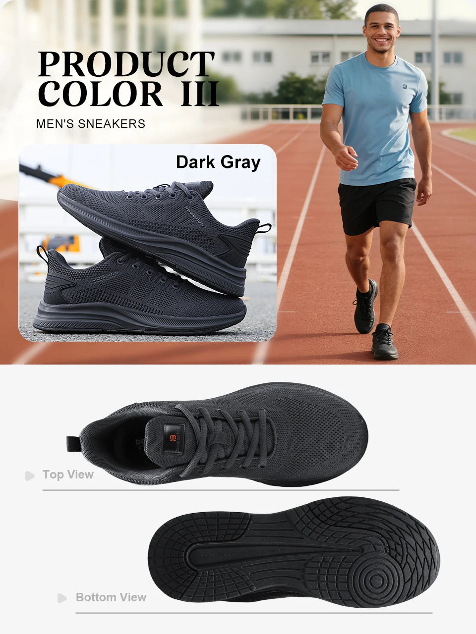 Baasploa Scarpe Da Corsa Uomo Traspiranti Leggere Comfort Massaggio E Aumento Altezza Design Moderno Per Esterni