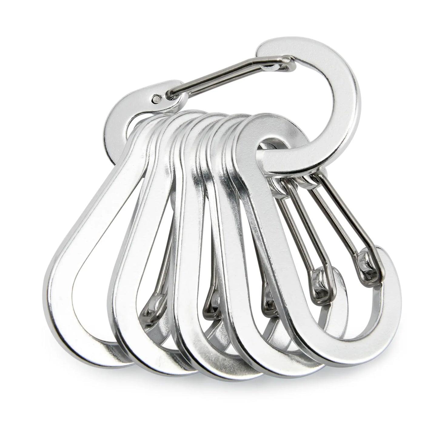 Moschettone Clip Set Sei Dodici Pezzi Turistico Piccoli Ganci Pesca All'aperto Campeggio Ciclismo Portachiavi Fibbie
