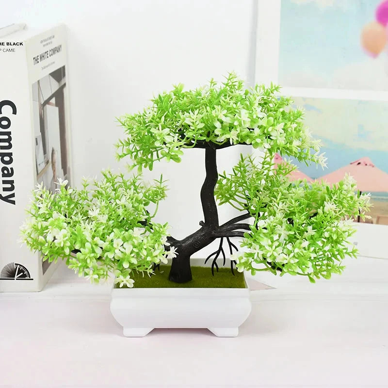 Piante Artificiali Bonsai Piccolo Albero In Vaso Con Fiori Decorativi Per Tavolo Casa Giardino E Decorazione Per Hotel