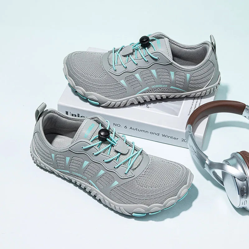 HOBIBEAR Scarpe Da Ginnastica Traspiranti Con Fascia Elastica Punta Larga Per Uomo E Donna Spiaggia