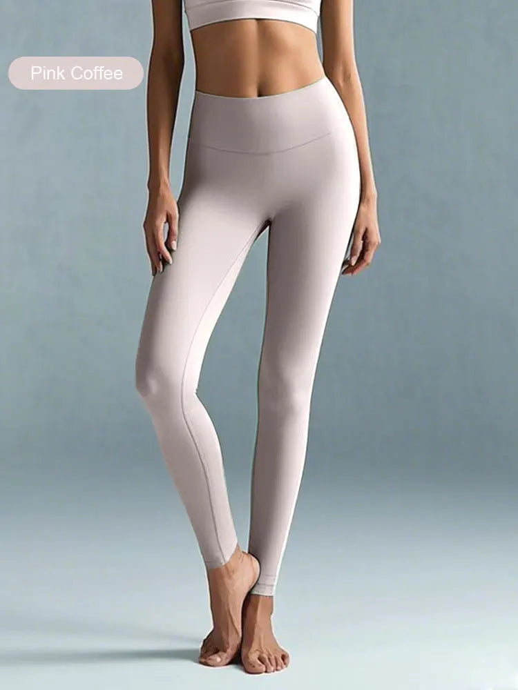 Pantaloni Da Yoga Vita Alta Per Donne Elasticizzati Quattro Direzioni Asciugatura Rapida Per Corsa Ciclismo Palestra