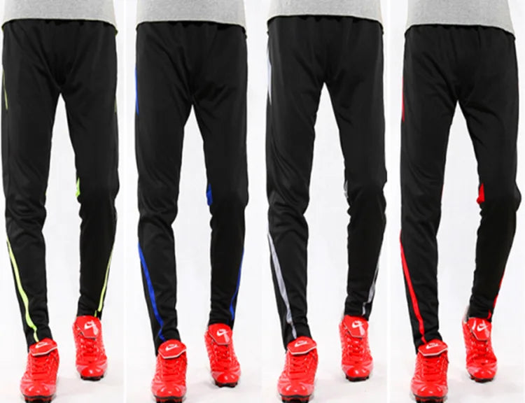 Pantaloni sportivi da corsa da uomo con tasche con cerniera Pantaloni da jogging da calcio Pantaloni sportivi da allenamento Pantaloni da calcio da basket Pantaloni da allenamento da uomo