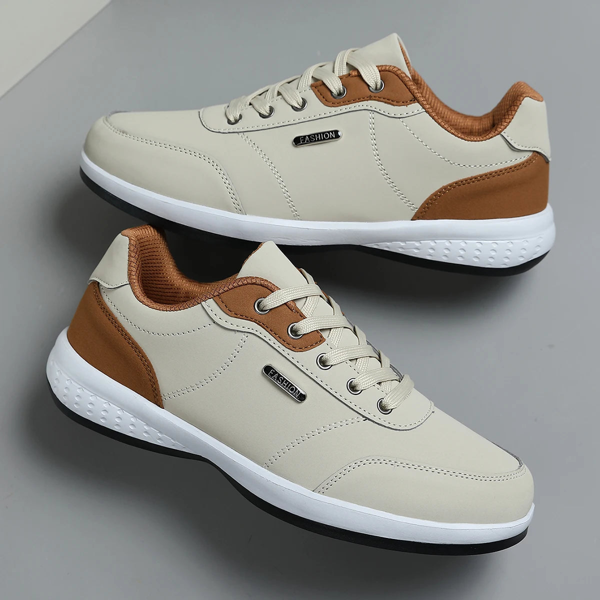 Scarpe Nuove Uomo Primavera Autunno Impermeabili Ammortizzazione Antiscivolo Scarpe Sportive In Pelle Da Tennis