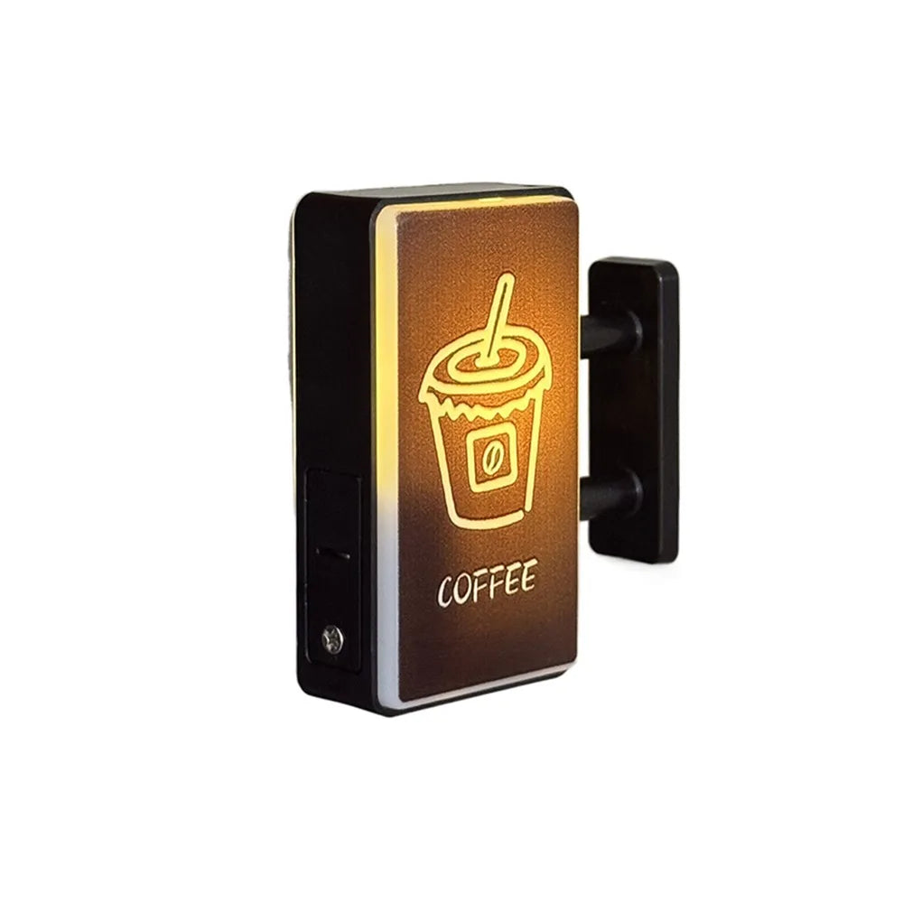 Insegna Luminosa Creativa Per Angolo Caffè Magnete Per Frigorifero Stile Retrò Con Luce Soffusa Decorativa