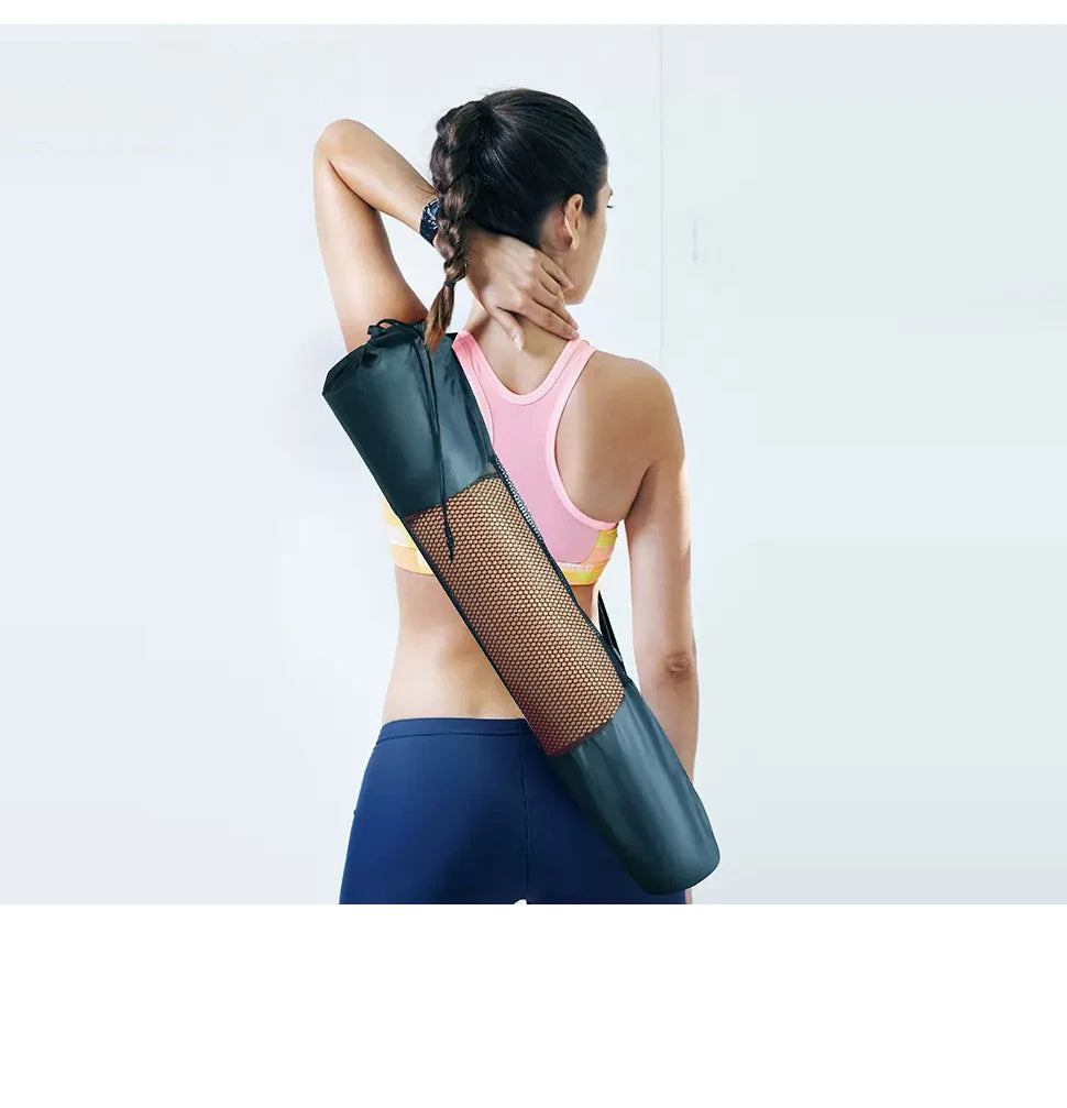 WestTune Tappetino Da Yoga Antiscivolo Antistrappo Per Fitness Pilates Ecologico Tracolla E Borsa Donna 183x61 cm