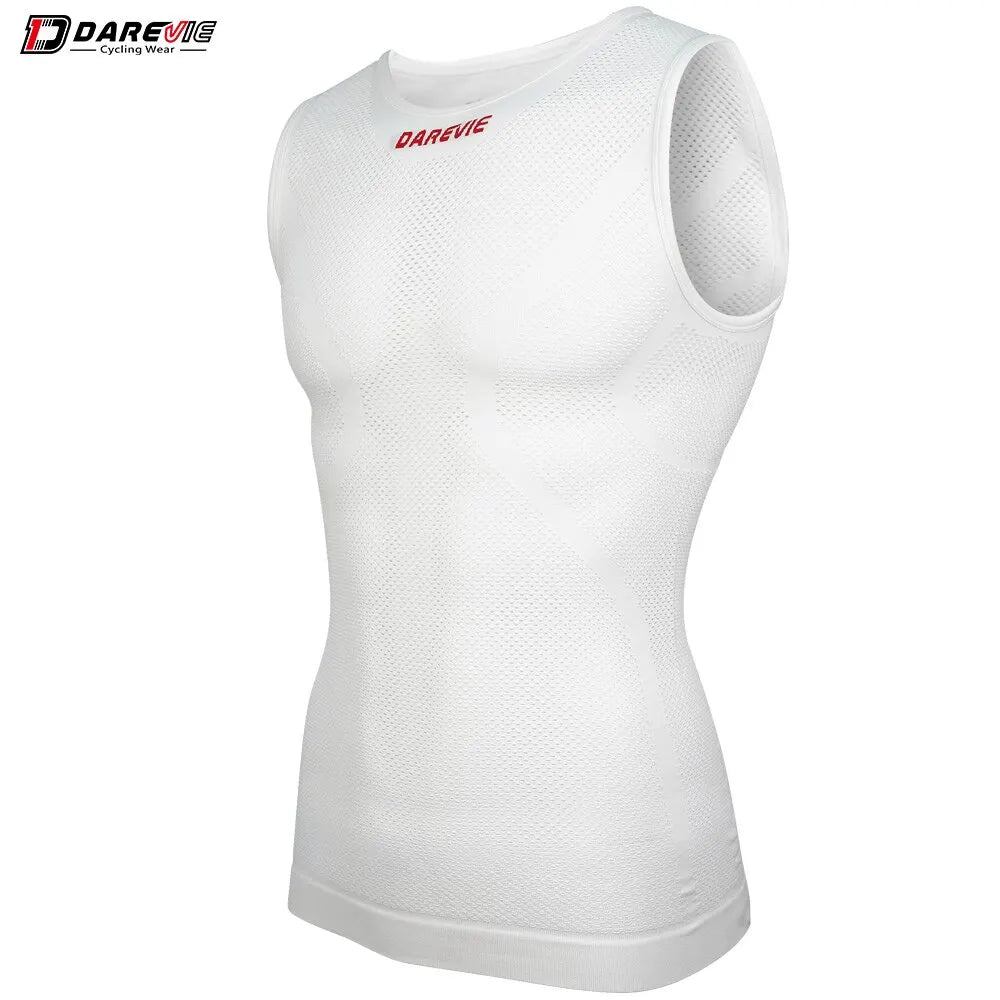Canotta Base Layer Ciclista Traspirante Compressione Leggera Senza Soluzione Di Continuità Unisex Allenamento Ciclismo