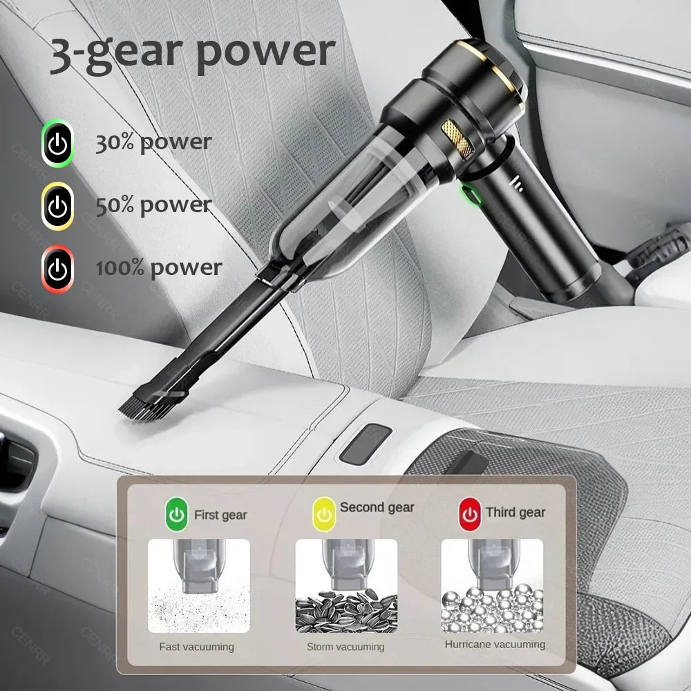 Cenrr 998000 Aspirapolvere Per Auto Senza Fili Potente Portatile Con Accessori Auto E Pulitore Universale