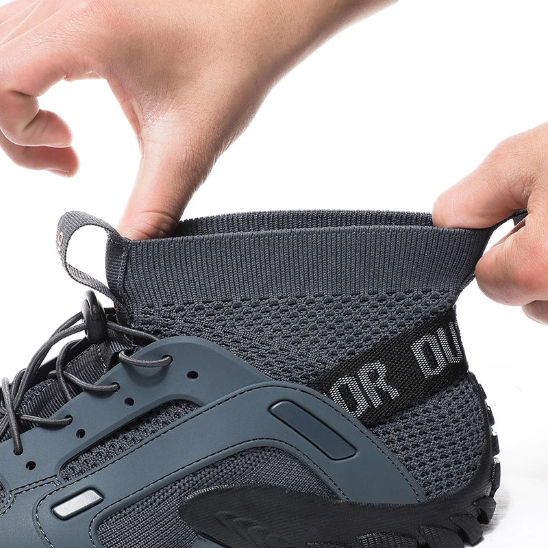 Scarpe Da Acqua Alte Uomo Ad Asciugatura Rapida Traspiranti In Mesh Antiscivolo Per Trekking E Arrampicata Slip On