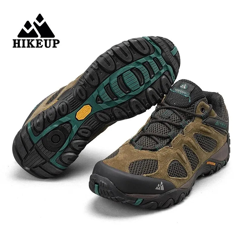 Hikeup Scarpe Da Uomo Traspiranti Da Trekking All'aperto Antispruzzo Mountain Climbing Sport Sneaker Da Trekking