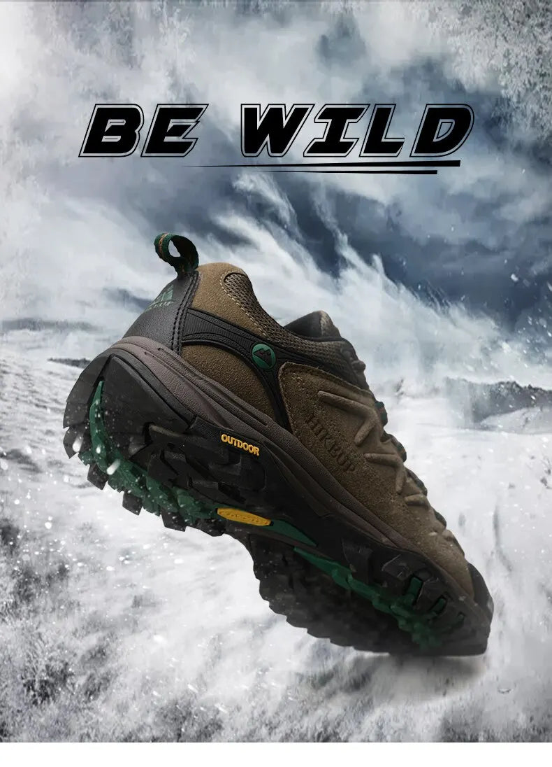 Scarpe Da Trekking Da Uomo In Pelle Hikeup Traspiranti Scarpe Da Ginnastica Da Trekking Turistiche Per Trail E Montagna