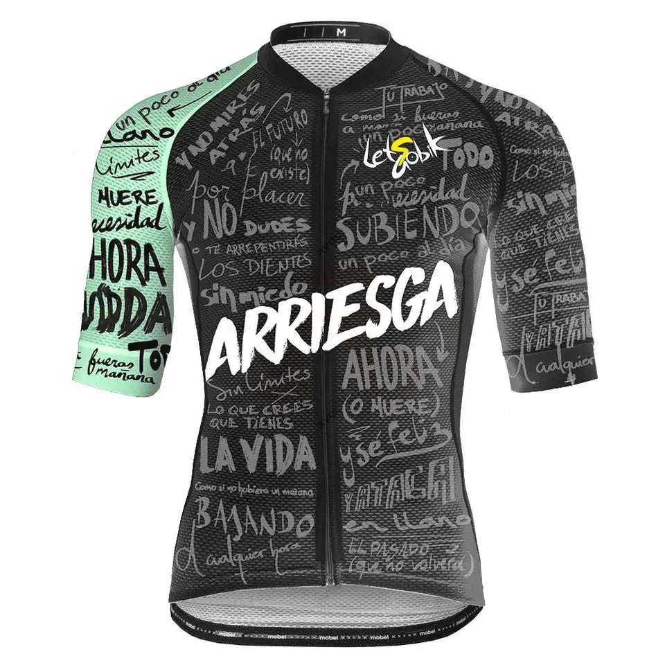 Maglia Ciclismo Uomo Estate Maniche Corte Traspirante Antipilling Riflettente Racing Sport