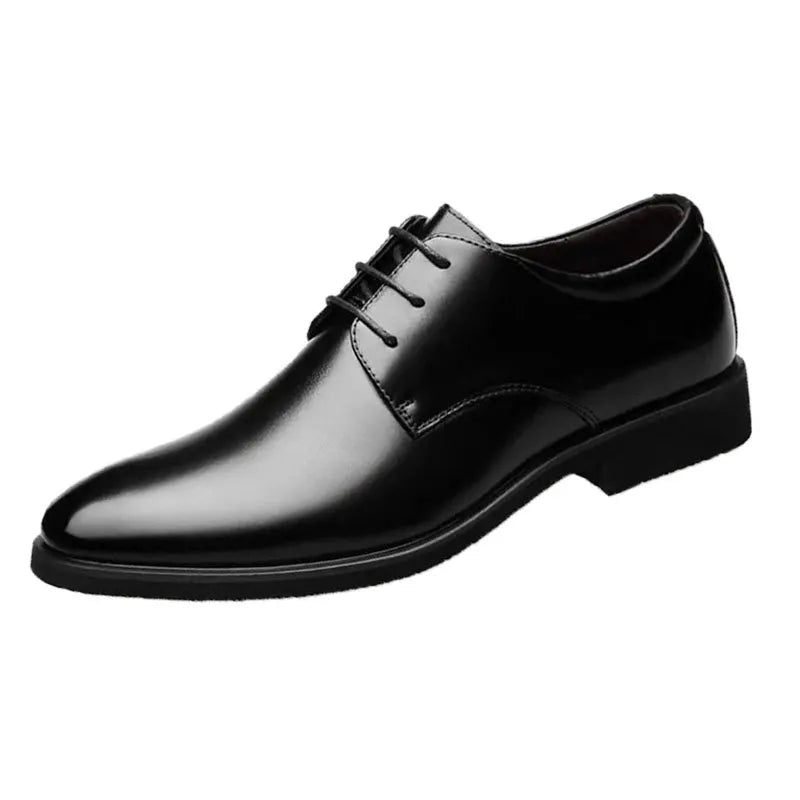 Scarpe Da Uomo In Pelle Traspiranti Nero Con Fondo Morbido Ideali Per Primavera E Autunno Scarpe Casual Da Lavoro