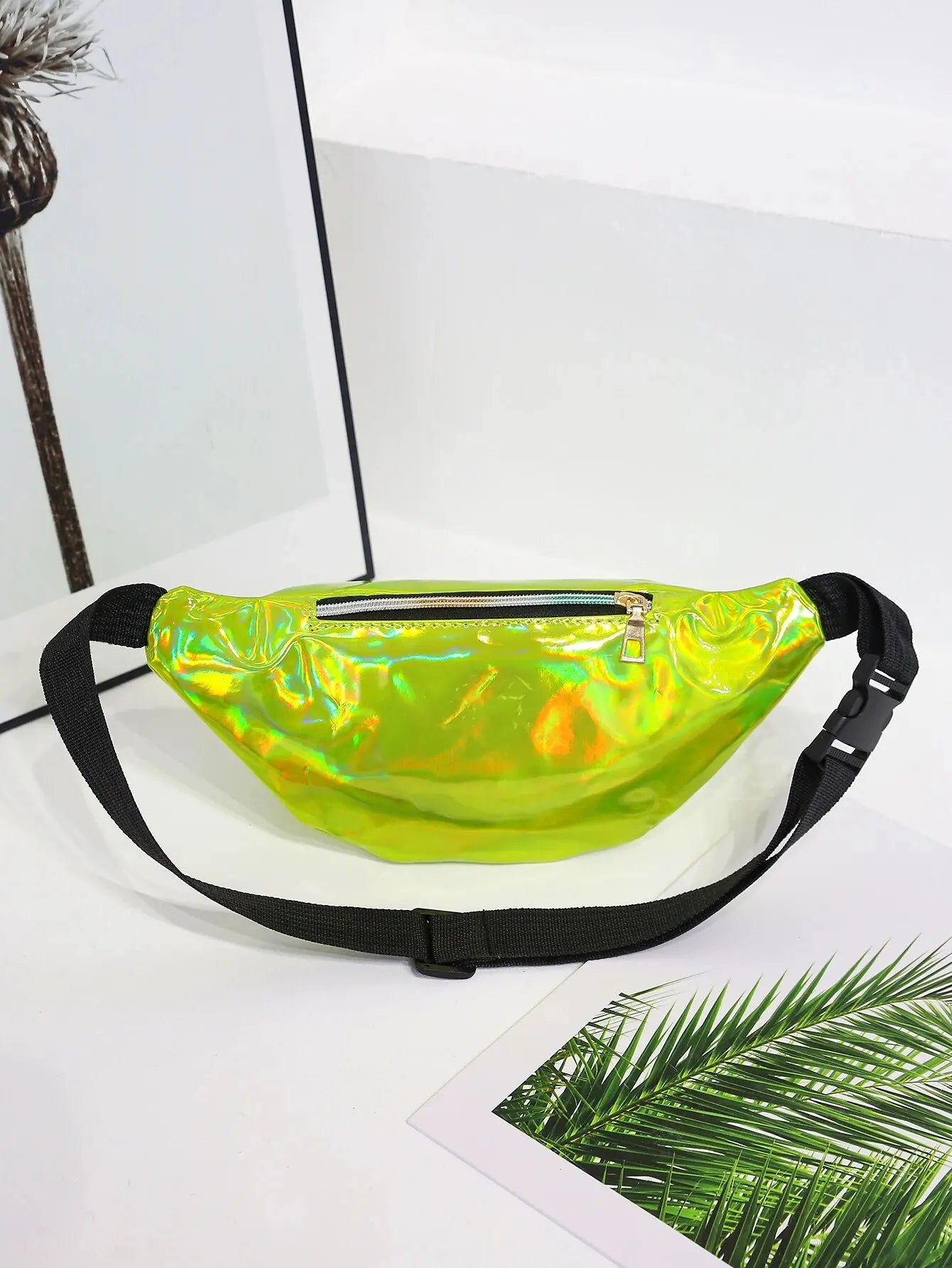 Marsupio Borsa Da Cintura Olografico Laser Designer Per Ragazze Unisex Glitter Spalla Festa Viaggio