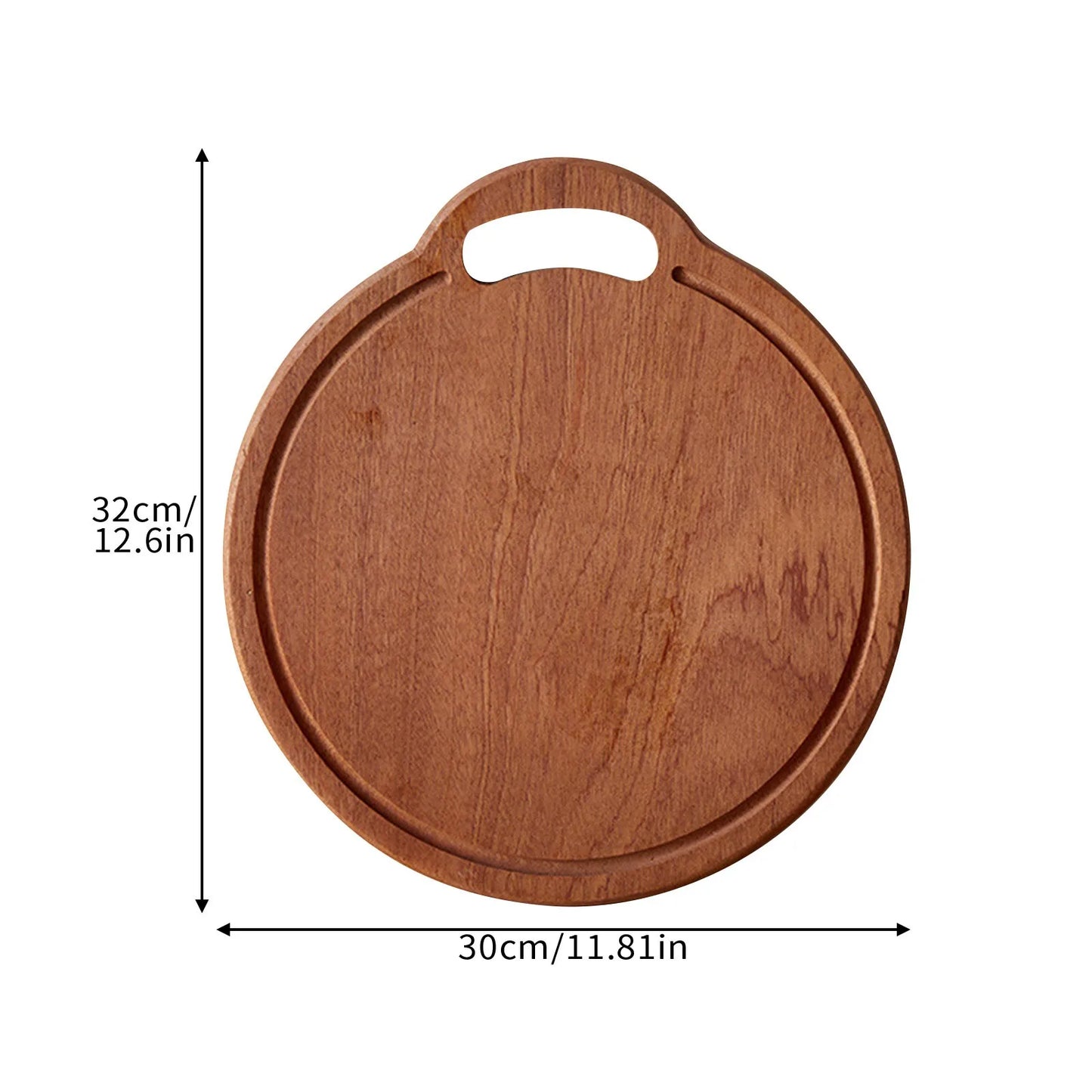 Tagliere In Legno Intagliato Rotondo Per Frutta E Bistecche Piatto Da Pranzo Per Bambini