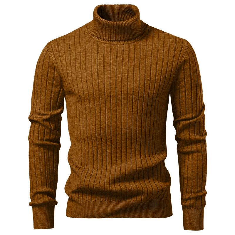 Animal Game Maglione Dolcevita Da Uomo A Righe In Lana Caldo Per Autunno Inverno Stile Casual