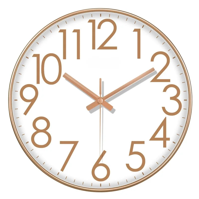 Orologio Da Parete Quarzo Numeri Grandi Facile Da Leggere Decorazione Domestica Moderna Silenzioso Senza Ticchettio