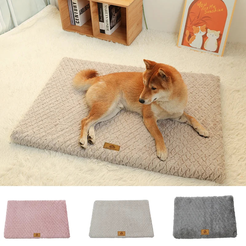 Letto Ortopedico Per Animali Domestici In Schiuma 3D Con Copertura Pelliccia Sintetica Lavabile Rimovibile Antiscivolo