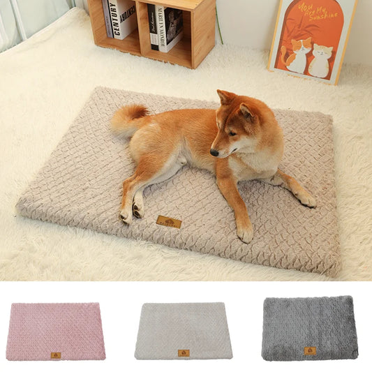 Letto Ortopedico Per Animali Domestici In Schiuma 3D Con Copertura Pelliccia Sintetica Lavabile Rimovibile Antiscivolo