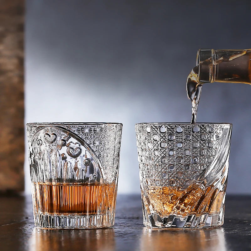 Bicchieri Da Whisky Ecologici E Durevoli Cocktailgeek Forma Rotonda In Vetro Trasparente Per Appassionati Di Whisky