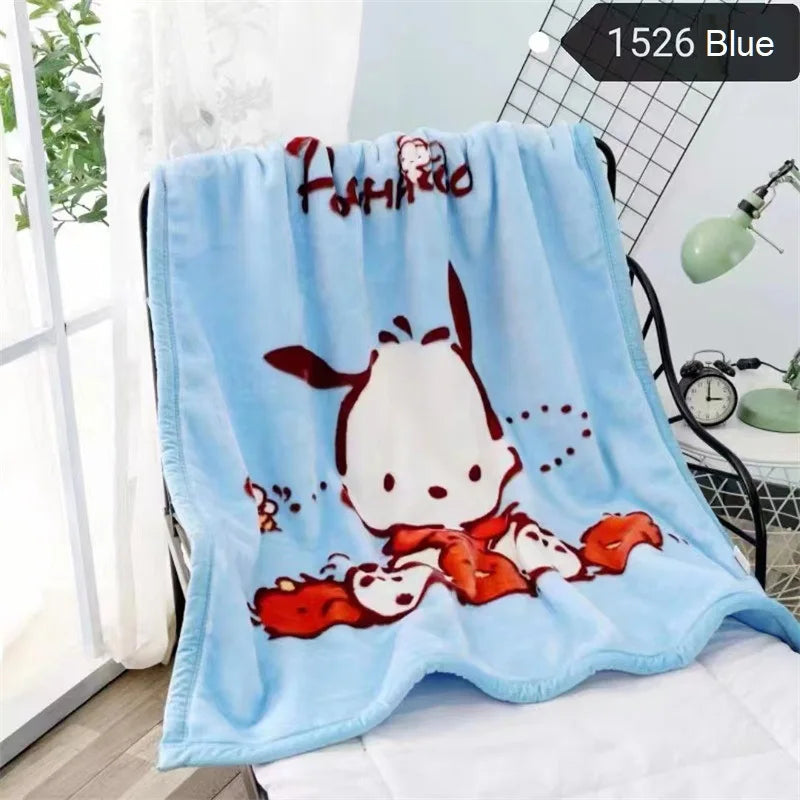 Coperta Morbida Raschel 105x135 Per Bambini Fumetto Inverno Caldo Peluche Copriletto Trapunta